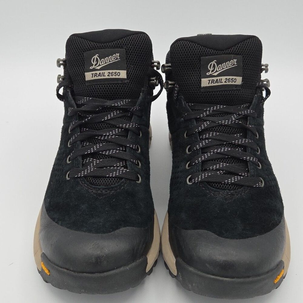 Danner Trail Women's SZ 8 Vibram Mid GTX Gore-tex Black/Khaki Hiking Shoes 61251 - Picture 3 of 9
